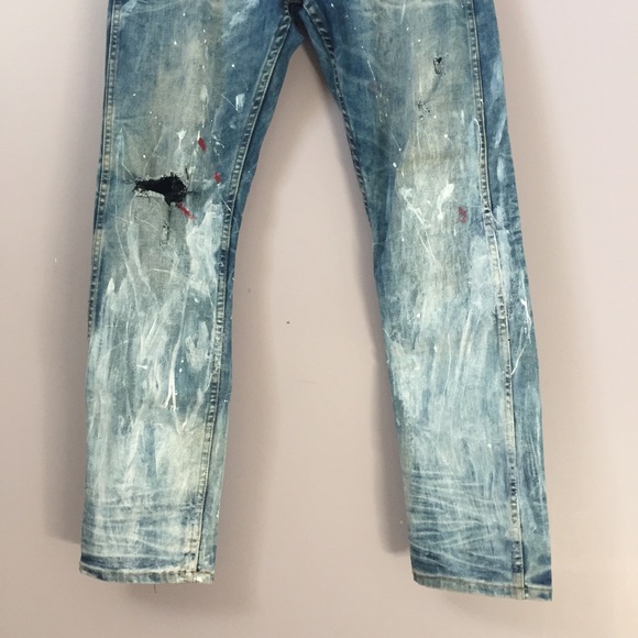 Fear of God Style CK Painted + Ripped Jeans Denim - Picture 6 of 16